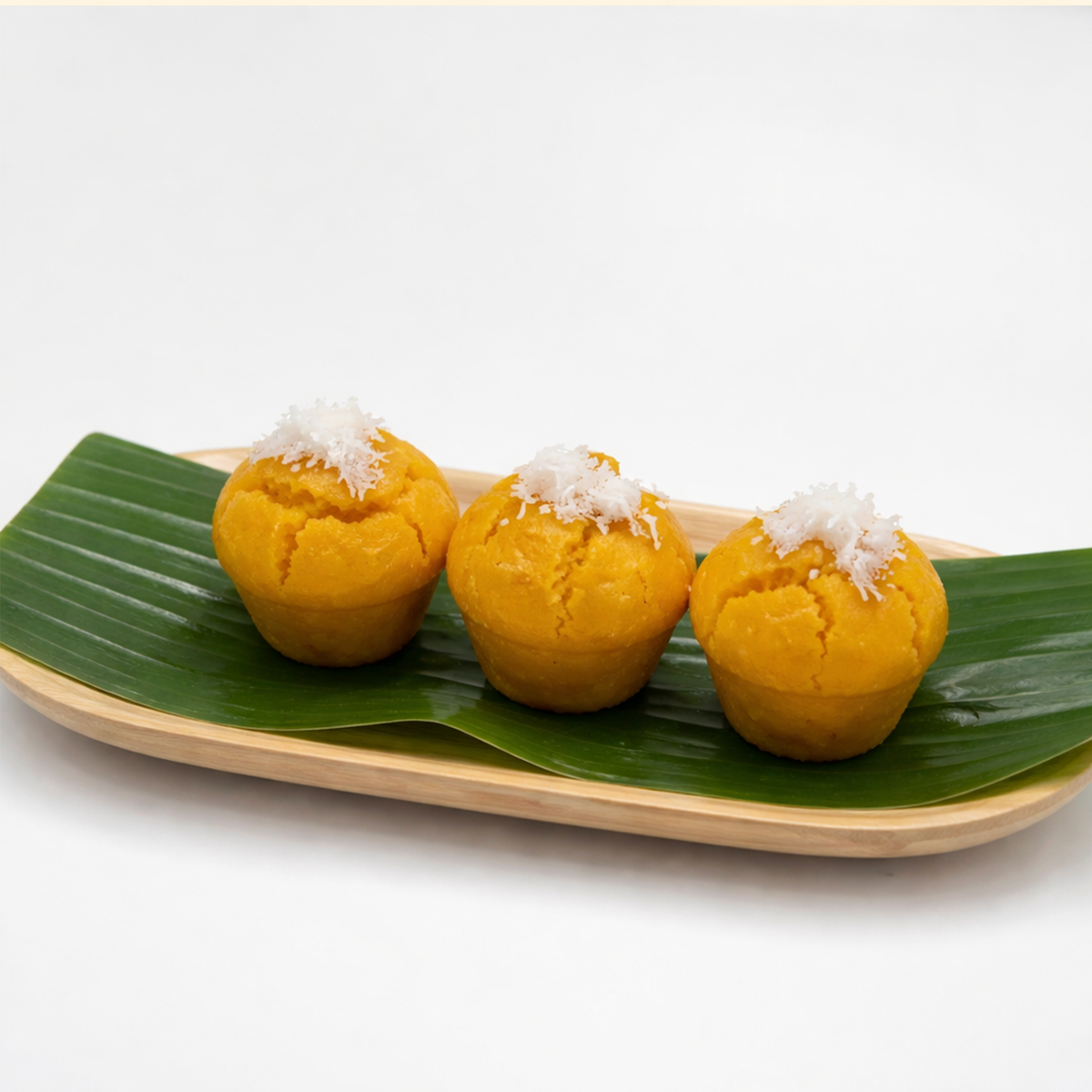 Kanom Tann / Steamed Toddy Palm Cake